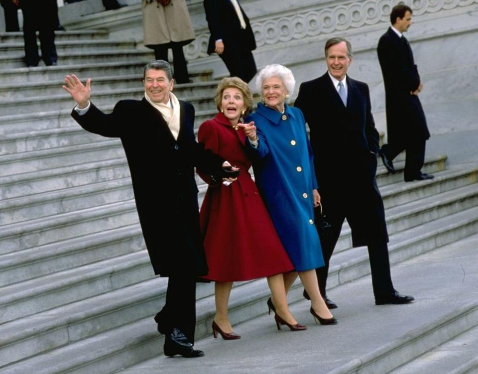 The Reagans and Bushes in 1988