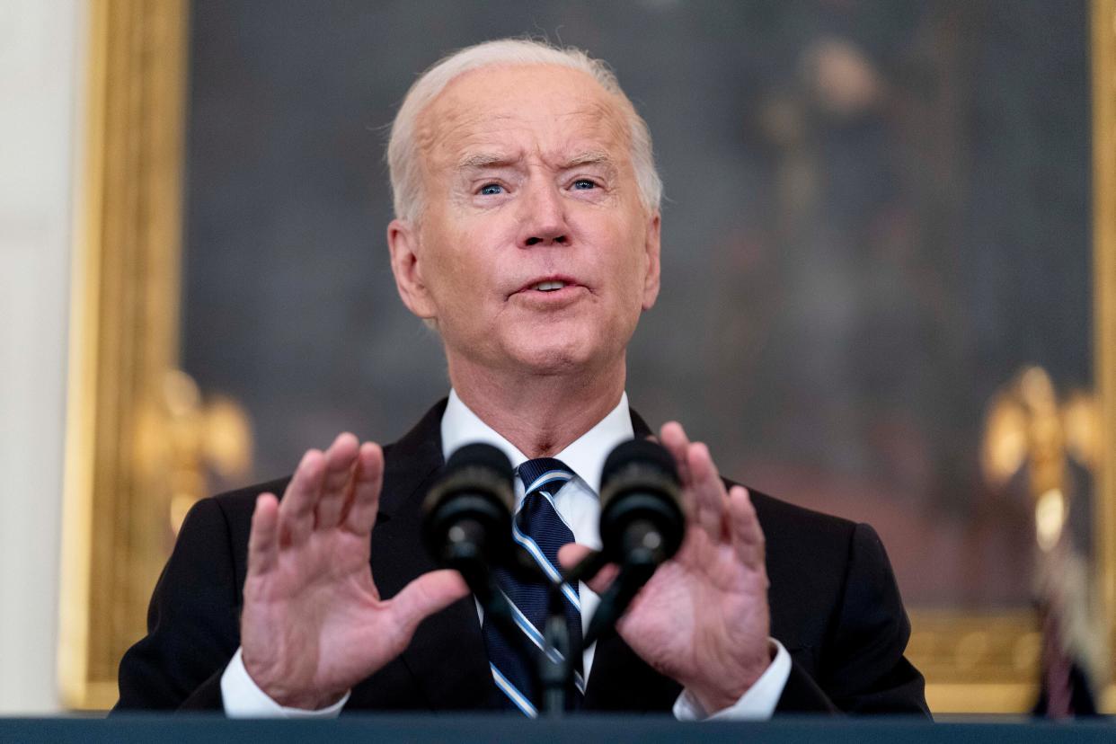 File: US president Joe Biden at a briefing   (AP)