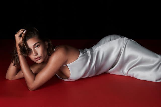 <p>James Brodribb</p> Hailey Bieber Stars in Calvin Klein's Holiday Campaign