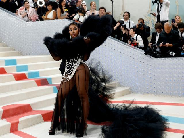 Anitta Soars in 7-Inch Marc Jacob Heels on Met Gala 2023 Red