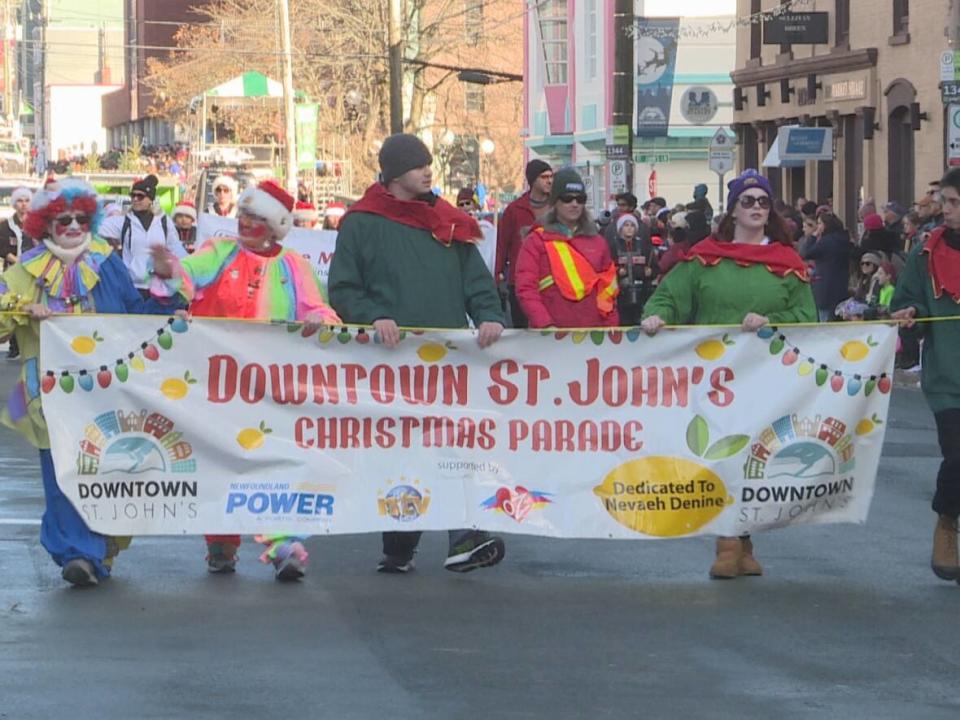 After a hiatus in 2020, the Santa Claus parade returned to St. John's on a mild, sunny Sunday. (Meg Roberts/CBC - image credit)