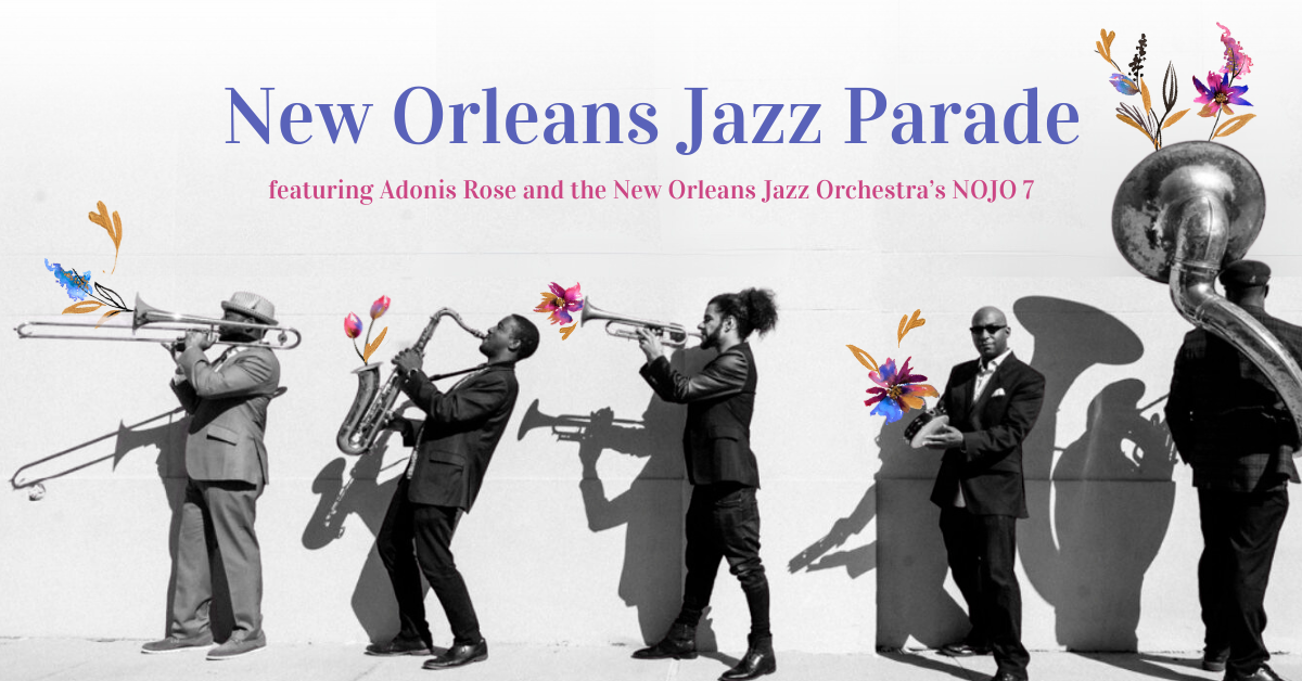 Grammy Award-winning artists from the New Orleans Jazz Orchestra will take to the streets of Portsmouth for a festive parade on Friday, April 12, 2024.