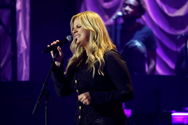 <p>Jason Kempin/Getty</p> Trisha Yearwood performs at the ACM Honors in Nashville on Aug. 23, 2023
