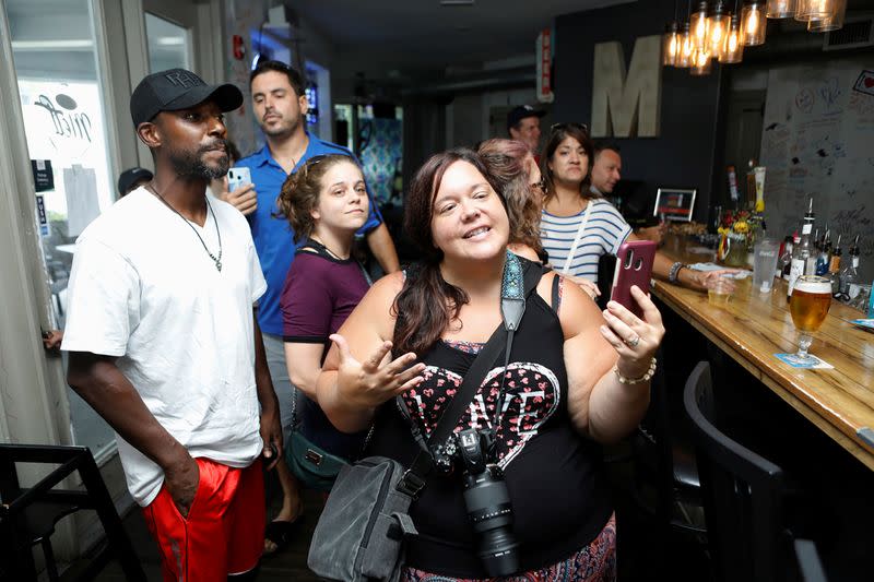 Tara Hill organized a reopen Florida "maskless" rally and dinner in Windermere