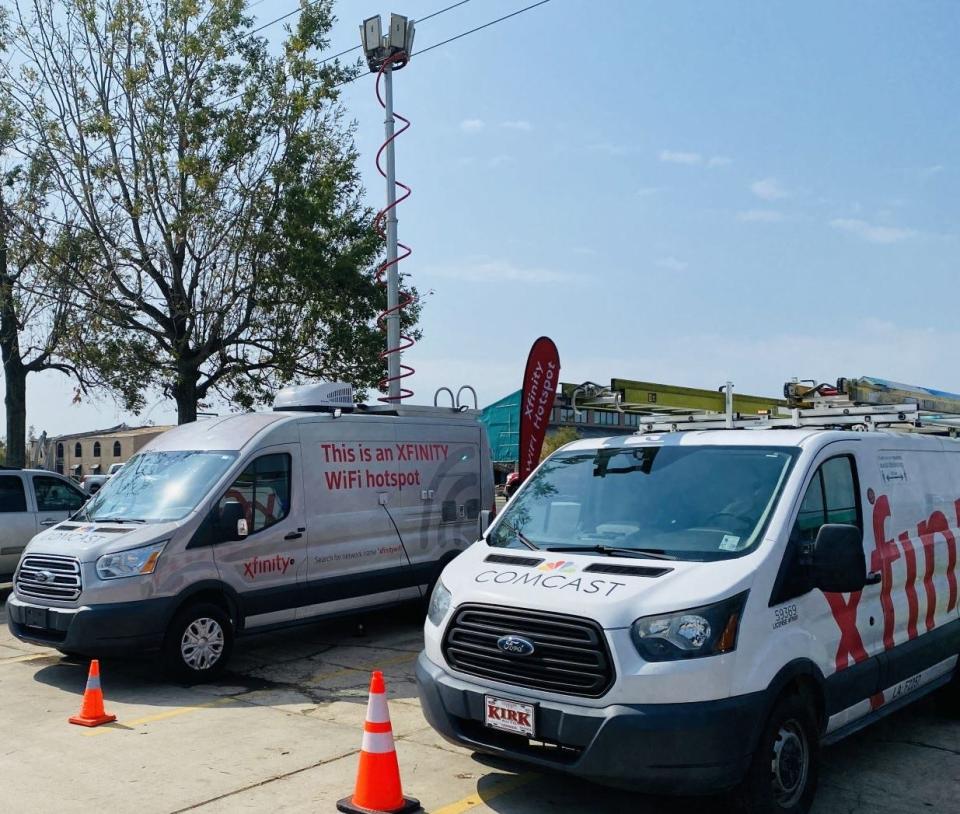 Xfinity is sending four vans offering free WiFi to Southwest Florida after Hurricane Ian devastated the region in late September.