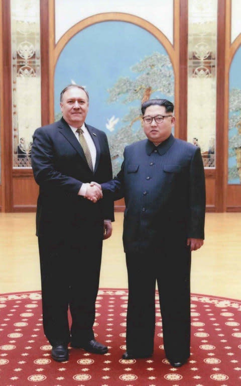 Pompeo and Kim - Credit: Reuters