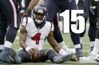 <p>There’s no shame in losing at Foxborough. Still, Deshaun Watson did not have a good game. Chalk it up to a tough Week 1 matchup, but let’s see how he looks in Week 2 at Tennessee. (Deshaun Watson) </p>