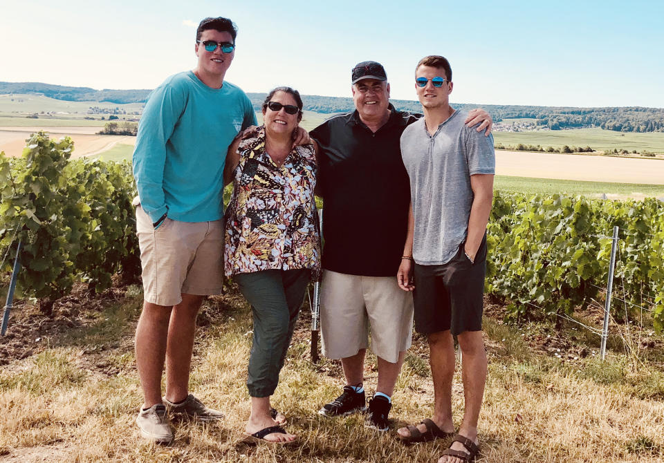Amy Weirick loves traveling with her family. Son Jake, 24, lives in San Francisco and son, Mike, 22, lives in Madrid. (Courtesy Amy Weirick)