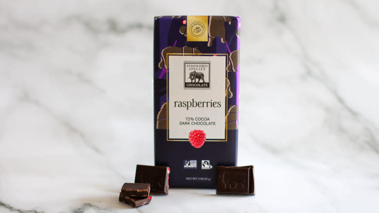 Raspberry chocolate bar