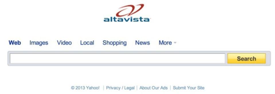 Hasta la vista, AltaVista!