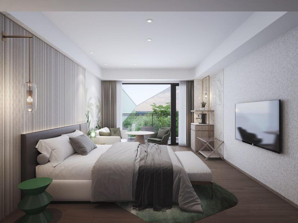飯店房間以海洋南島時尚與海洋生態為主題，打造127間全新客房 圖片來源：Hotel Dùa