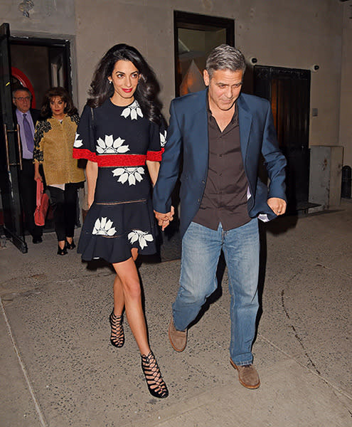 Amal Clooney in Alexander McQueen.
