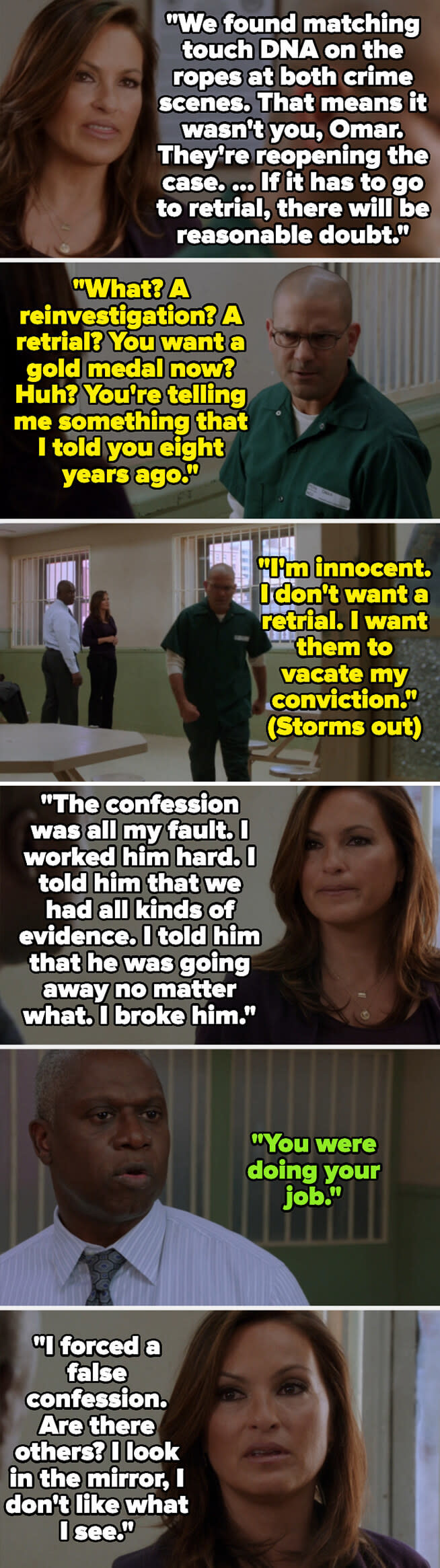 Screenshots from "Law and Order: SVU"