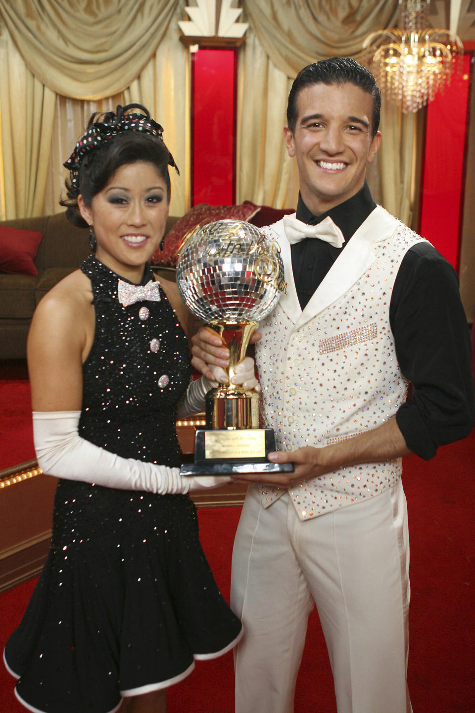 Kristi Yamaguchi and her professional partner Mark Ballas (Michael Desmond / Disney General Entertainment Content via Getty Images)