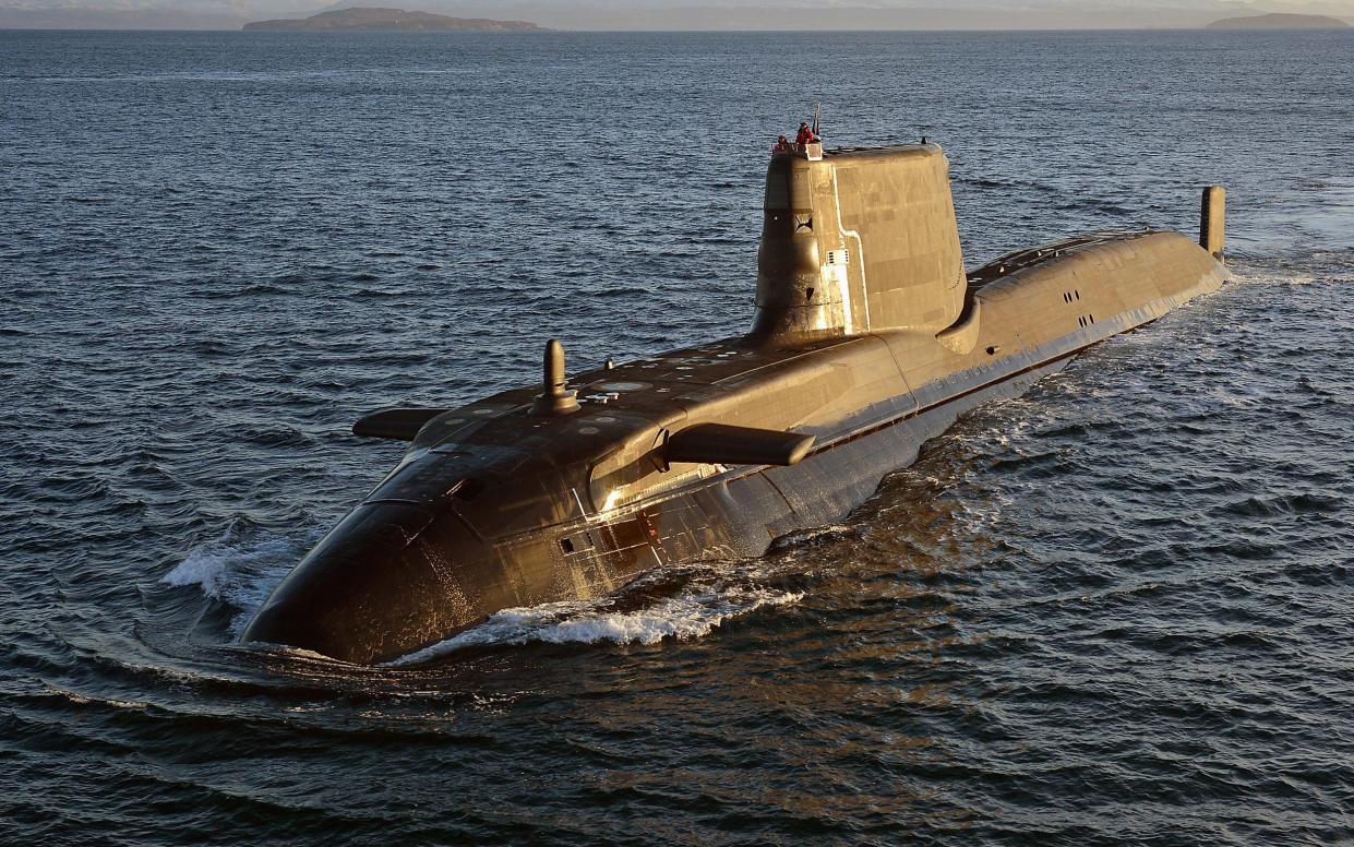 The Royal Navy's most advanced nuclear submarines conducting sea trials off the west coast of Scotland