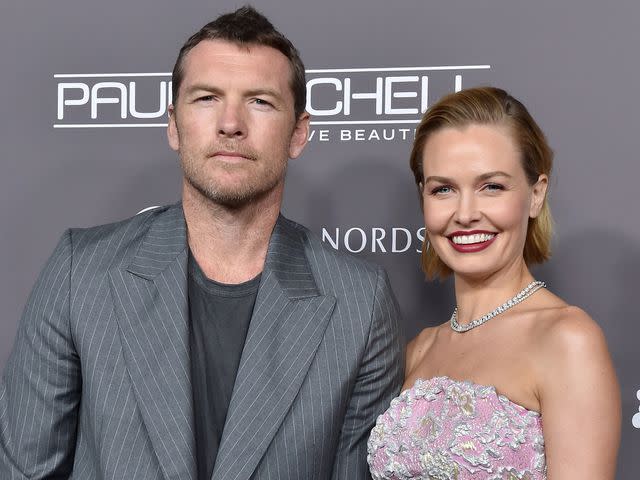 <p>Axelle/Bauer-Griffin/FilmMagic</p> Sam Worthington and Lara Worthington attend the 2018 Baby2Baby Gala