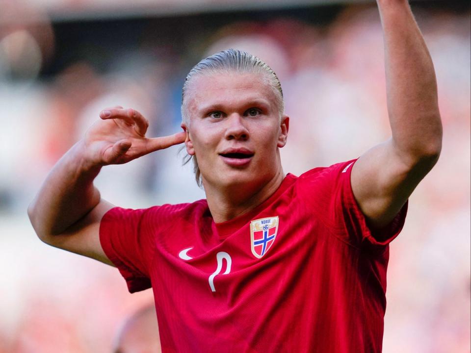 Erling Haaland has joined Manchester City  (via REUTERS)