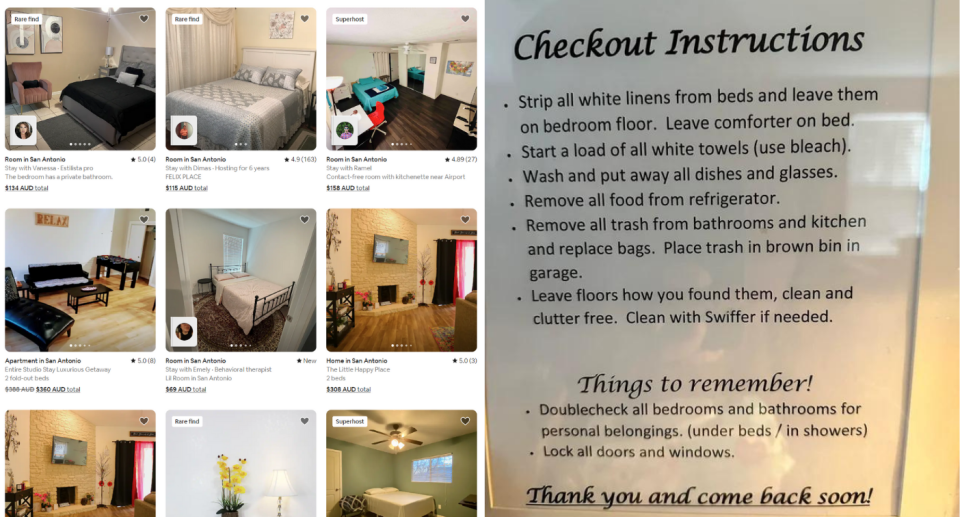 The Airbnb guest said they paid a $150 cleaning fee 