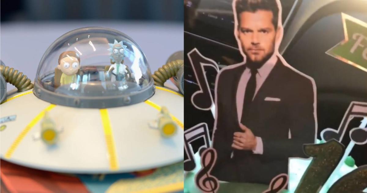 Pidió un pastel de Rick y Morty para su cumpleaños y le dieron uno de Ricky  Martin