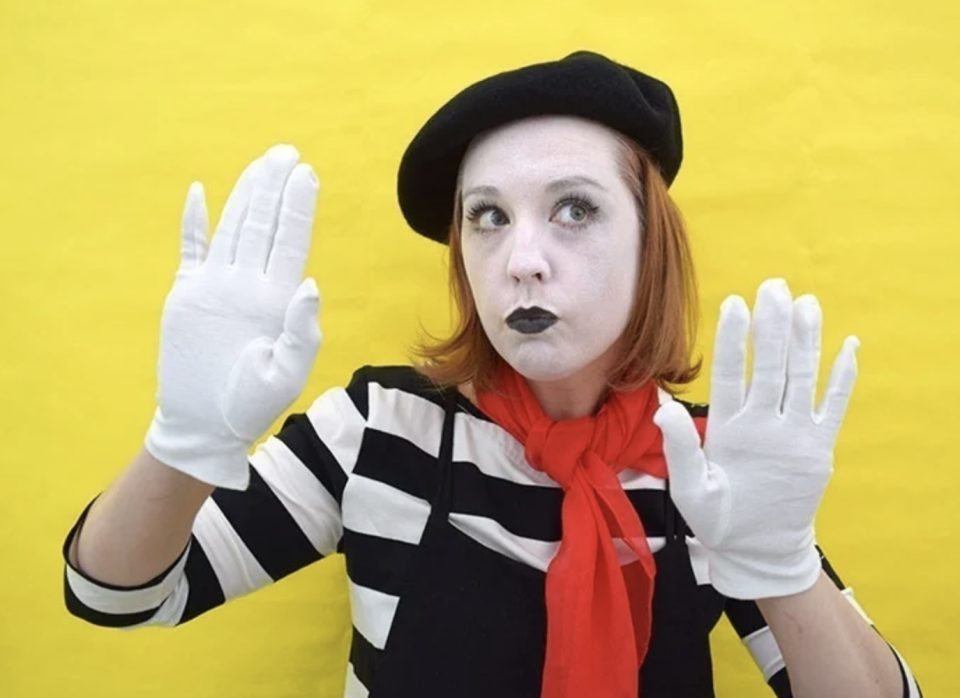 mime halloween makeup