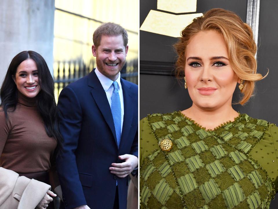 Meghan Markle e Príncipe Harry são amigos de Adele