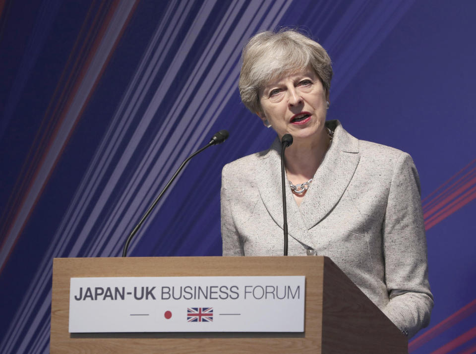 <em>Not backing down – on a trip to Japan the PM has declared she is “not a quitter”</em>