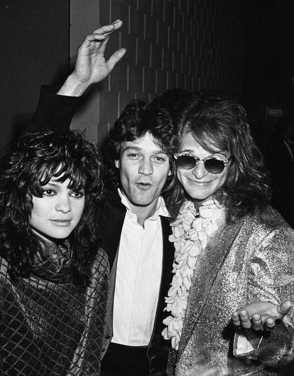 Eddie Van Halen, David Lee Roth And Valerie Bertinelli (Kevin Winter / Getty Images)