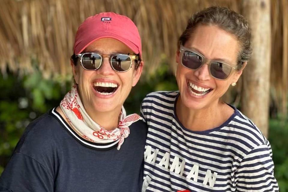 <p>Eddy Lichty</p> Kelly Corrigan and Christy Turlington Burns on an Every Mother Counts trip in 2024.