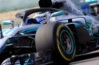 Formula One - F1 - Chinese Grand Prix - Shanghai, China - April 15, 2018 - Mercedes' Valtteri Bottas in action during the race. REUTERS/Aly Song