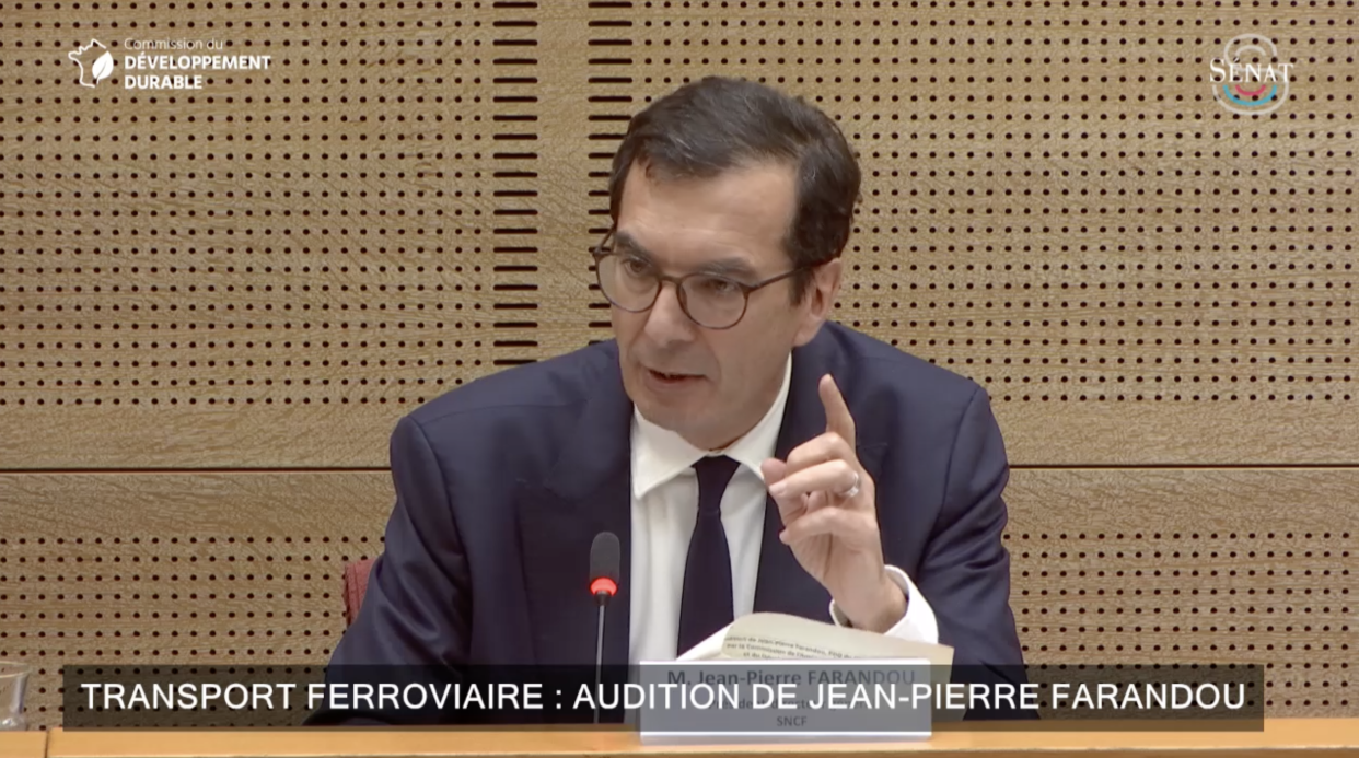 Jean-Pierre Farandou a été auditionné au Sénat ce mardi 7 mai.