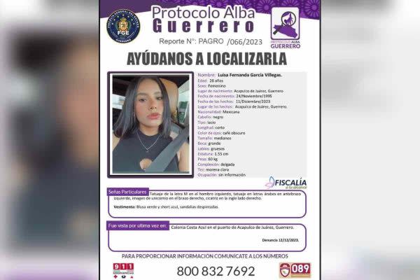 Ficha de búsqueda de Luisa Fernanda