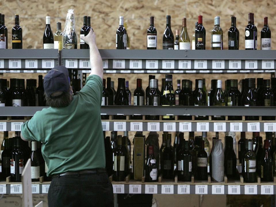 A wine warehouse in Oakland, California. According to a report, the Federal Trade Commission is set to sue the country’s largest alcohol distributor over its pricing practices. (Justin Sullivan/Getty Images)