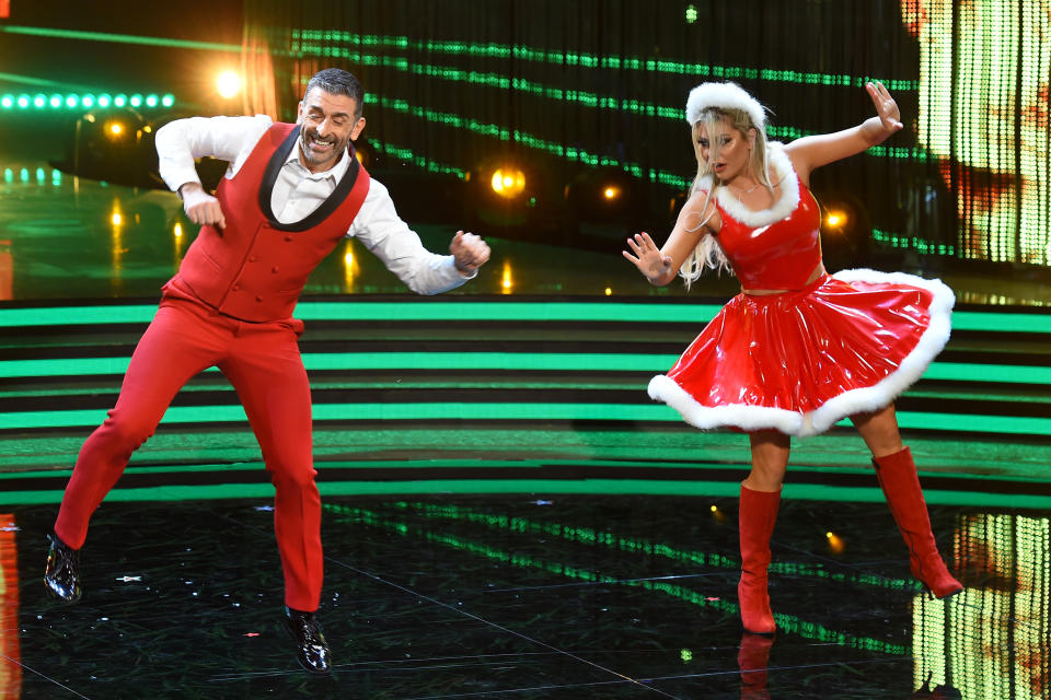 Second place Bianca Gascoigne and Simone Di Pasquale during the final of the broadcast Dancing With The Stars in Rome