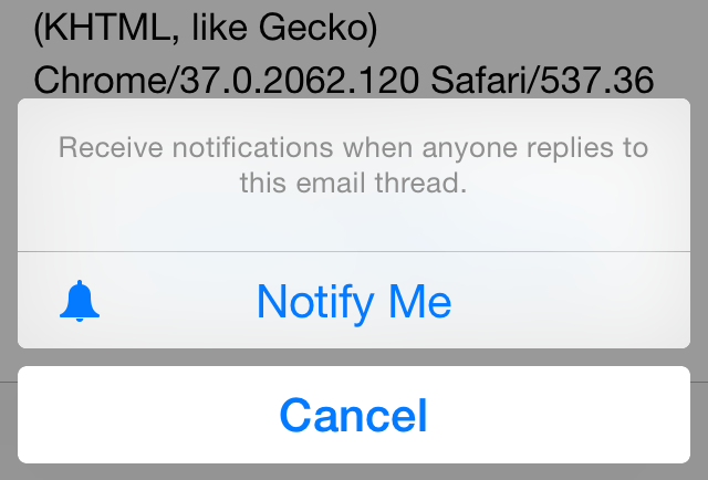 Notify Me feature in iOS 8 Mail