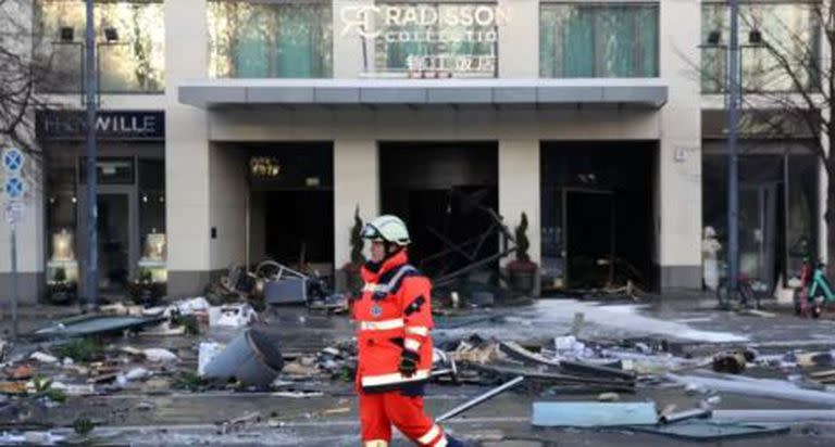 El acuario estaba ubicado dentro del hotel Radisson