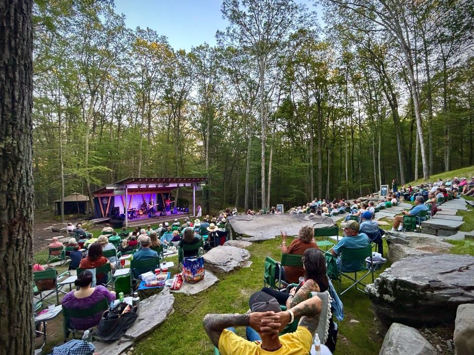 Harmony in the Woods is hosted by The Foundation for Harmony Presents, a charitable 501(c)(3) organization. The concert venue, nestled in the forest near Hawley, is in its fourth season in 2024. There are 22 concerts set from July 5 to Sept. 7. Photo by Nicholas Synder.