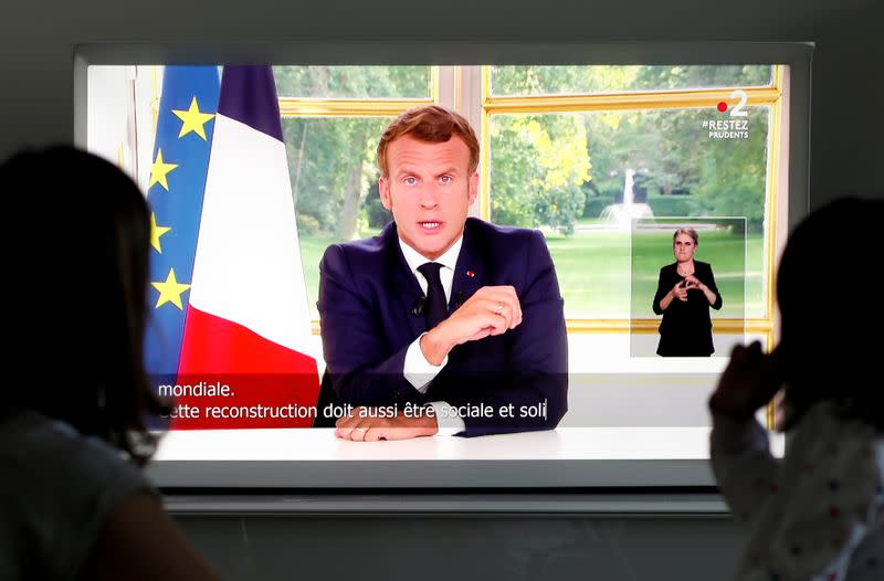 French President Emmanuel Macron's televised address to the nation