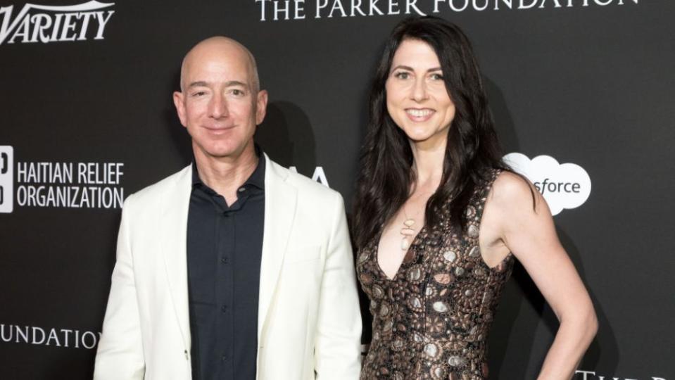 Mackenzie Scott and Jeff Bezos