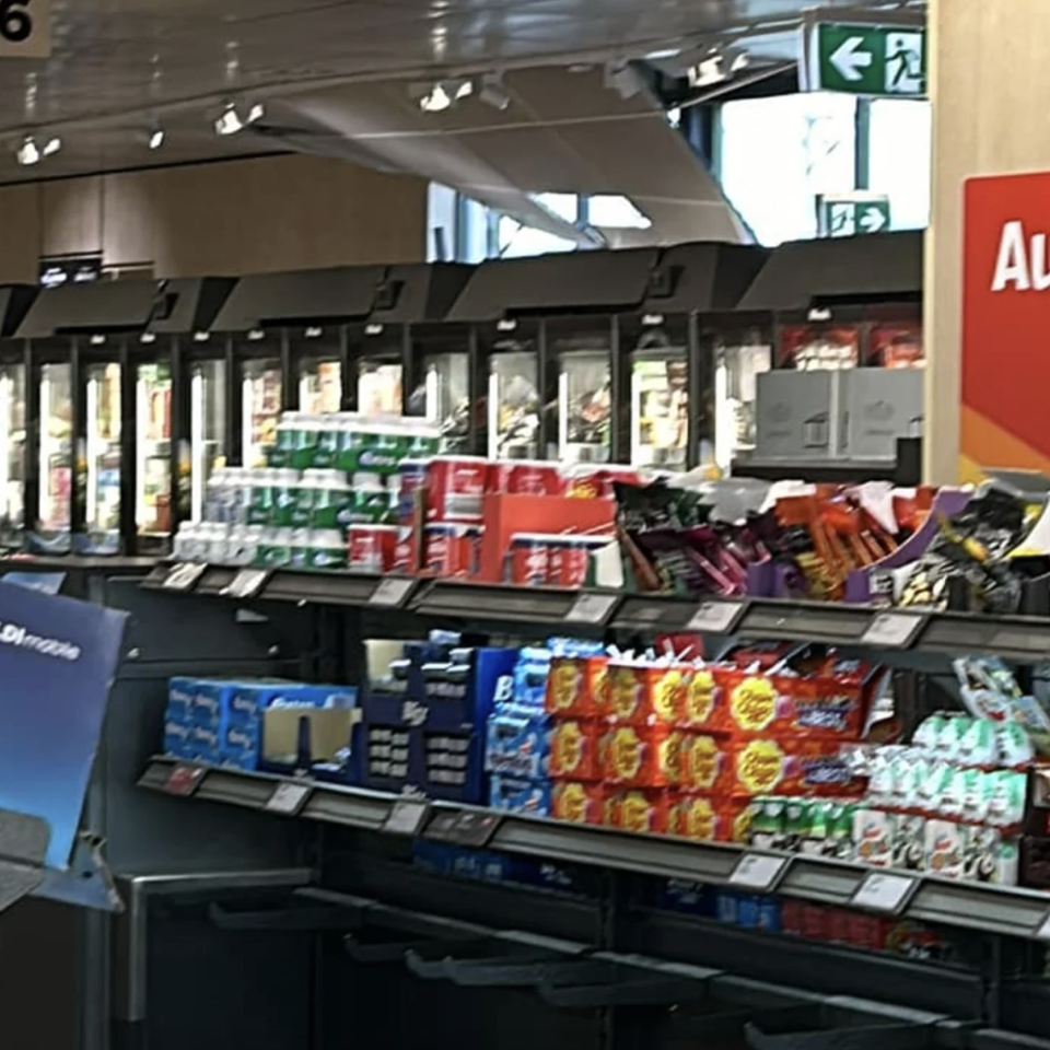 The roof of an Aldi store in Muswellbrook caved in. 