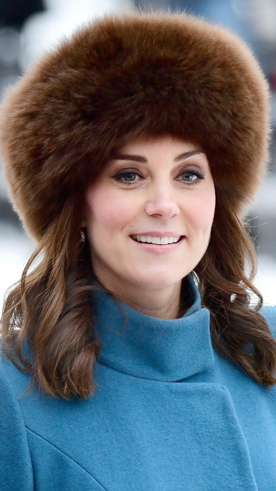 Kate Middleton's furry hat, 2018