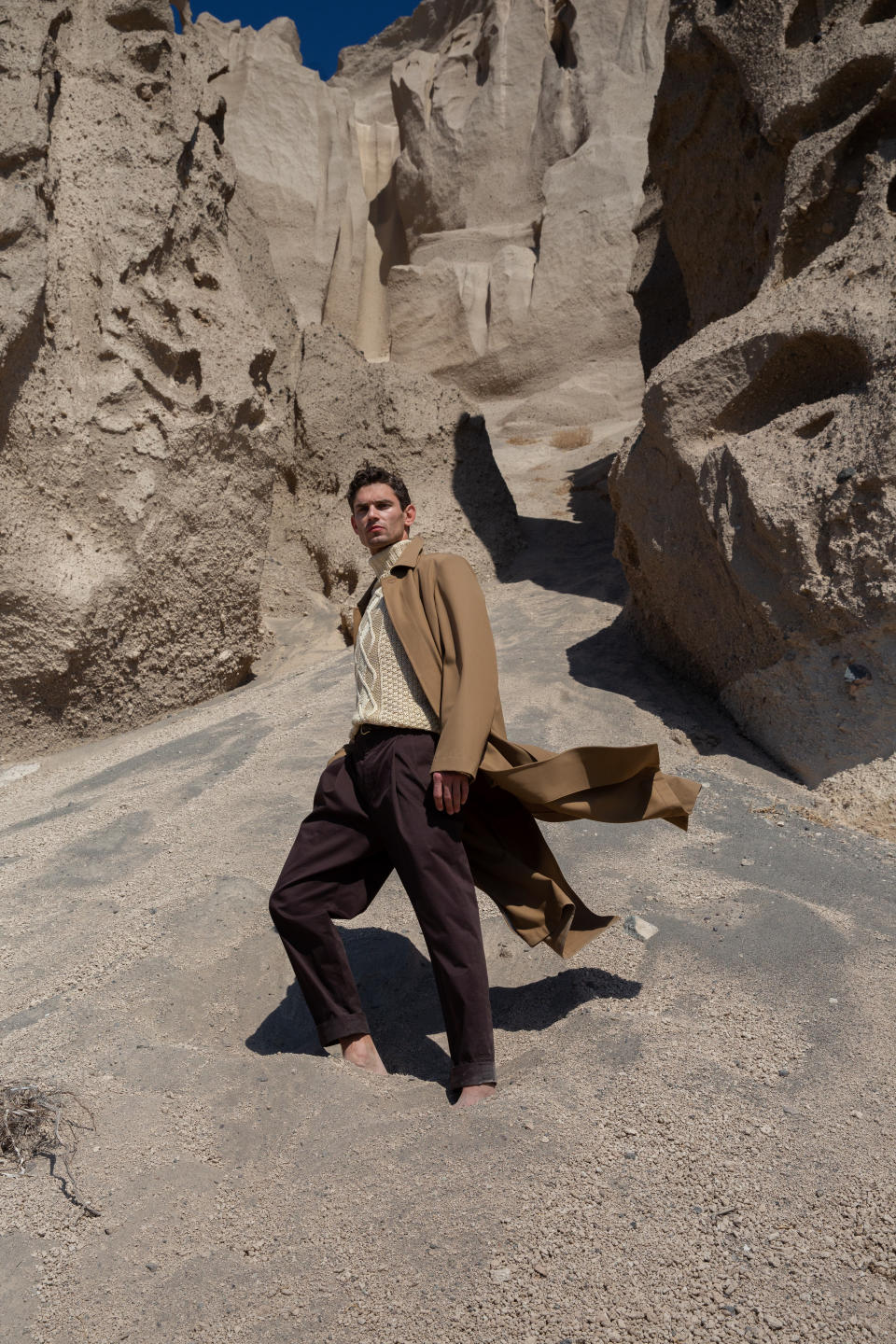 Robb Report March 2023 Photo Story  men's trenchcoat