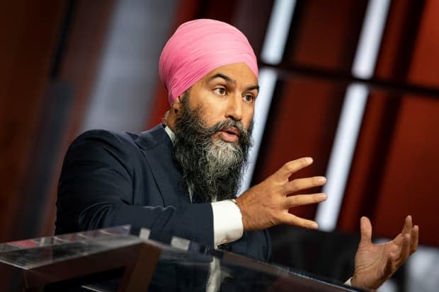 NDP Leader Jagmeet Singh has made taxing the households he calls 'ultra-rich' a central promise of his election campaign. (Evan Mitsui/CBC - image credit)