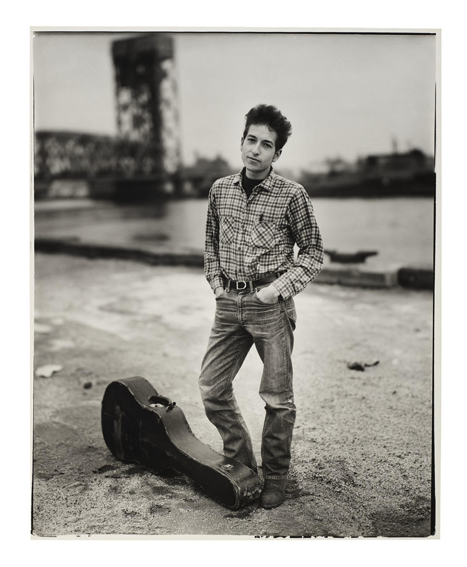Richard Avedon’s “Bob Dylan, Folk Singer, New York City,” 1963. - Credit: CHRISTIE'S IMAGES LTD. 2022
