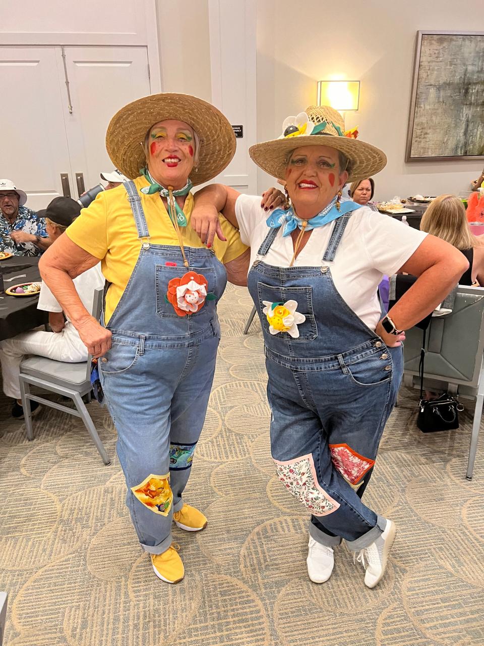 Dorothy and Rosemary Marshall, of Port St. Lucie, all dressed up as cowgirls in a recent photo.