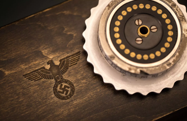 The Enigma machine enabled secret Nazi communications during World War II. Efforts to break that encoding system ultimately helped make D-Day possible. / Credit: Andrew Hoyle/CNET