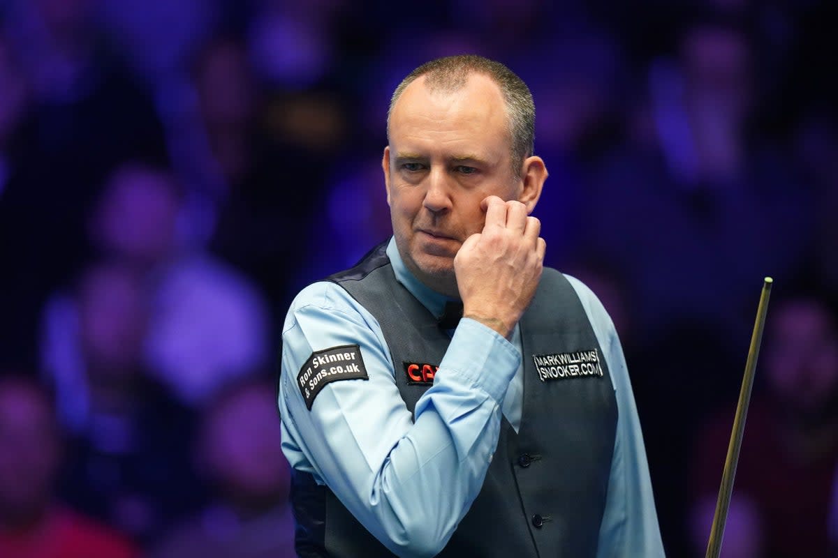 Mark Williams swatted David Gilbert 6-2 in London (Adam Davy/PA) (PA Wire)