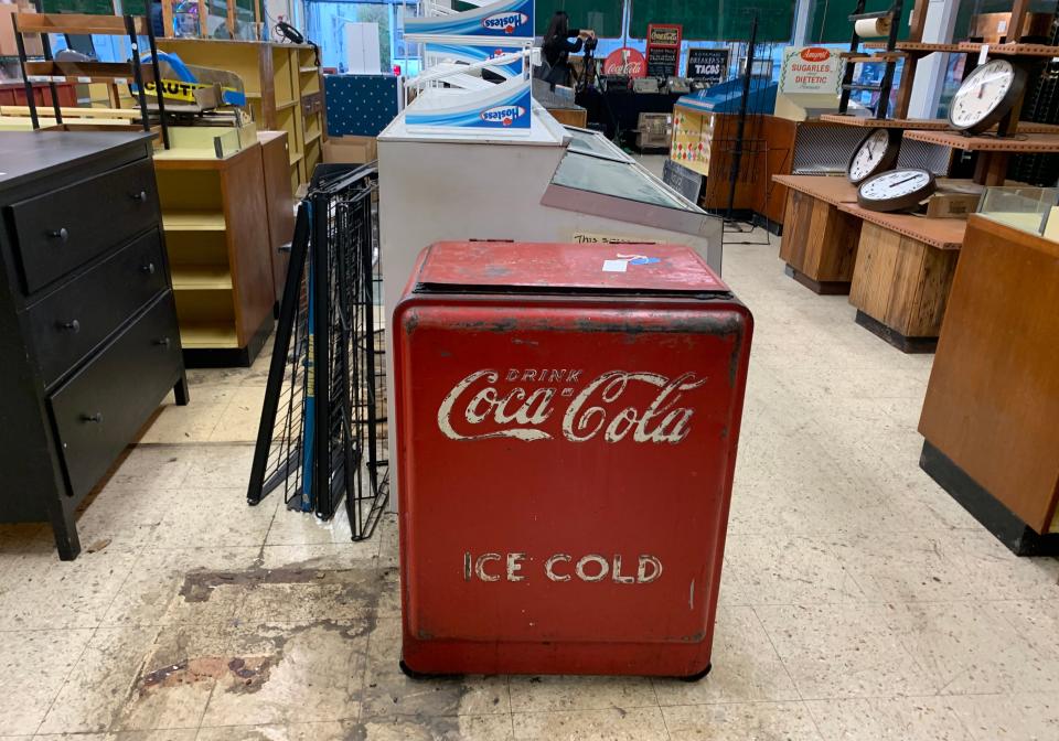 This ancient Coca-Cola cooler at Nau's Enfield Drug brings back memories of hot Austin summers over the decades.