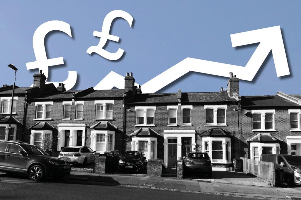 Cheaper mortgages have put an early spring in the step of the property market with prices rising a higher than expected 0.7% this month, according to latest figures from Nationwide (Evening Standard composite)