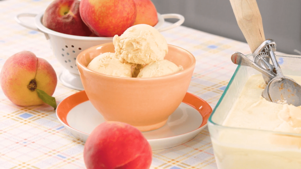 Fresh Peach Ice Cream