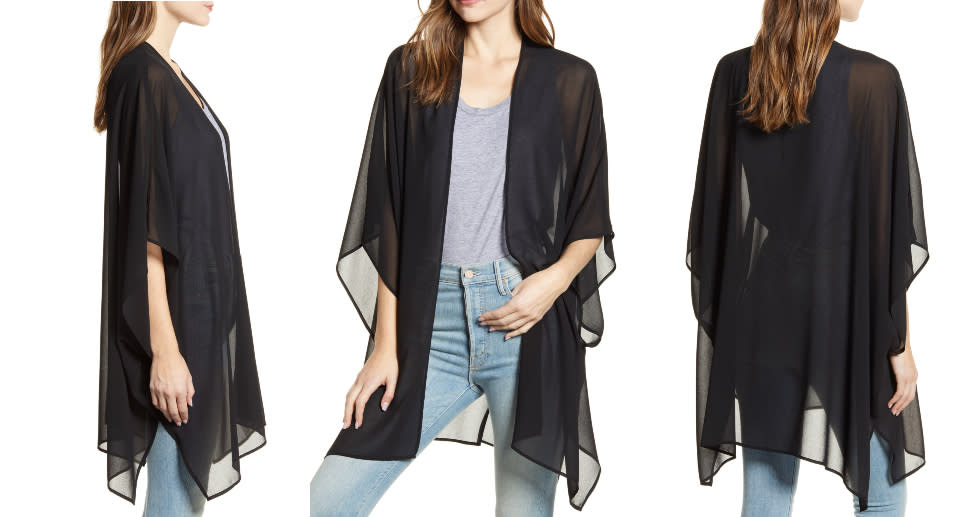 The Nordstrom Chiffon Wrap is an effortless way to take your wardrobe into warmer weather — and it's only $45 CAD/$35 USD.